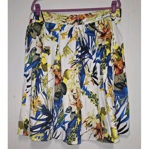 Unbranded Floral Skirt Women's XL EUC | Tropical Chic Classic Flowy 🌺